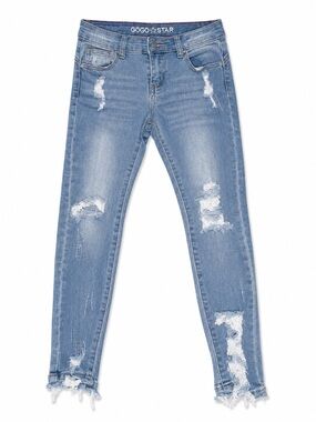 GOGO STAR Kids Light Blue Distressed Skinny Jeans